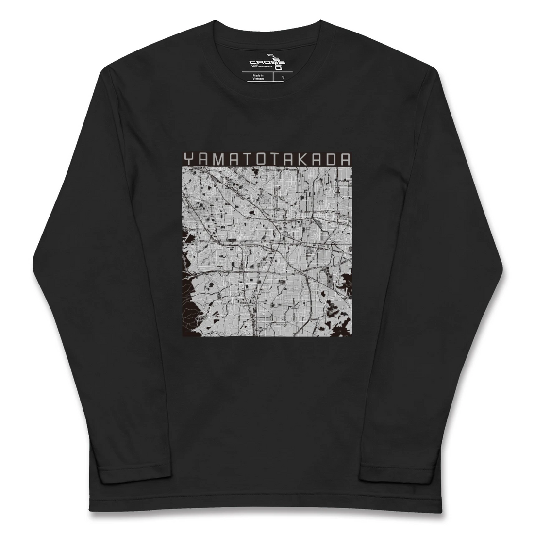 【大和高田(奈良県)】地図柄ロングスリーブTシャツ