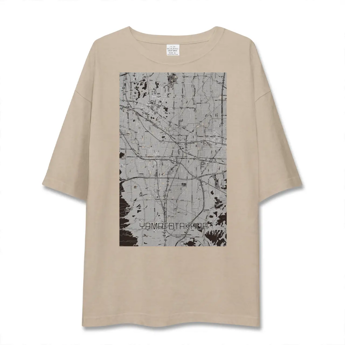 【大和高田（奈良県）】地図柄ビッグシルエットTシャツ