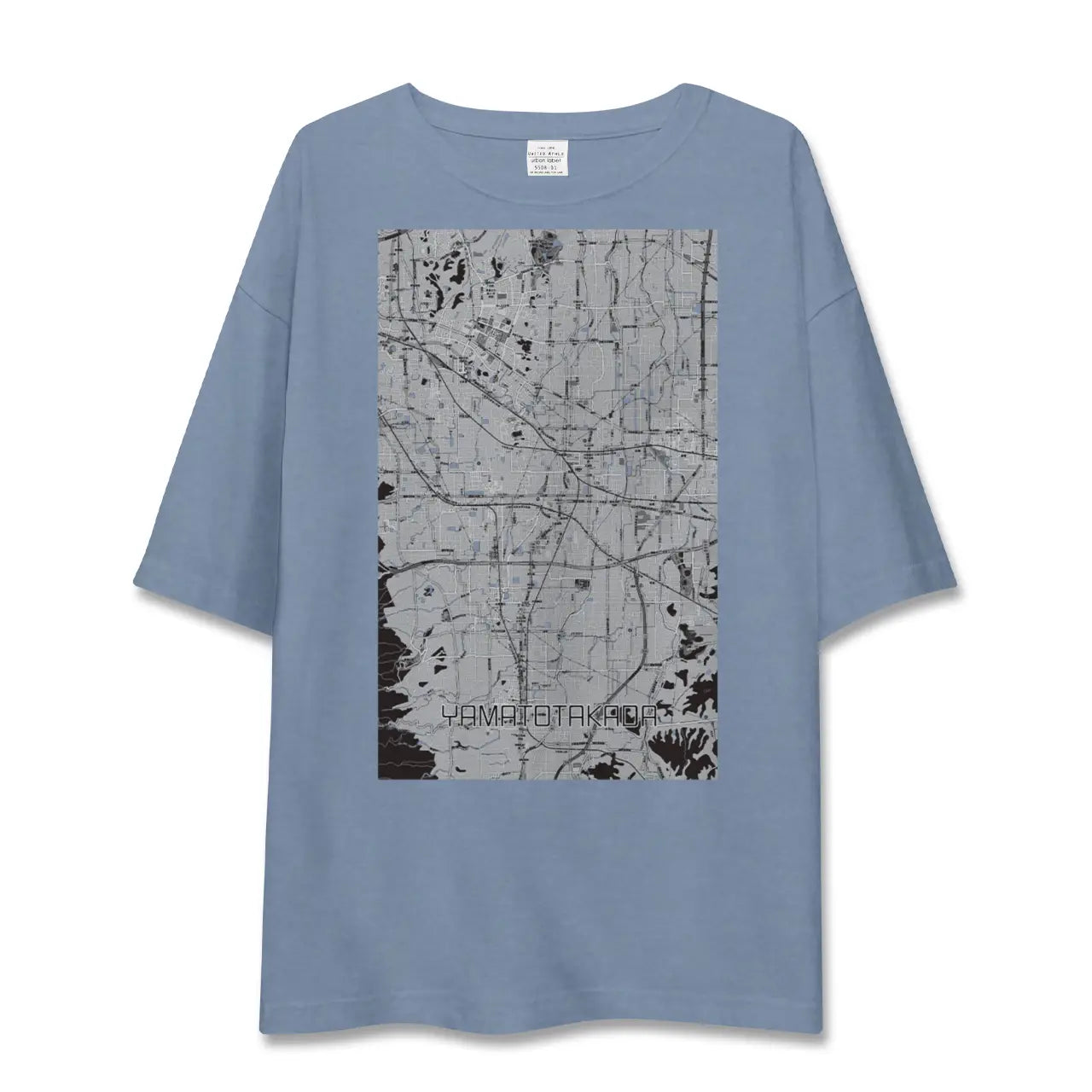 【大和高田（奈良県）】地図柄ビッグシルエットTシャツ