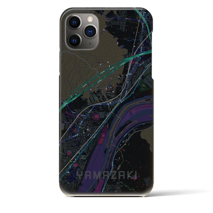 【山崎（京都府）】地図柄iPhoneケース（バックカバータイプ）