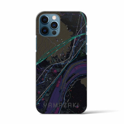 【山崎（京都府）】地図柄iPhoneケース（バックカバータイプ）