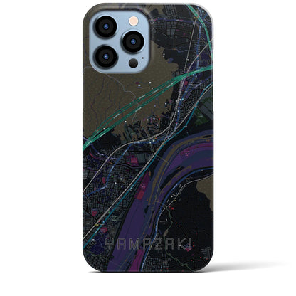 【山崎（京都府）】地図柄iPhoneケース（バックカバータイプ）