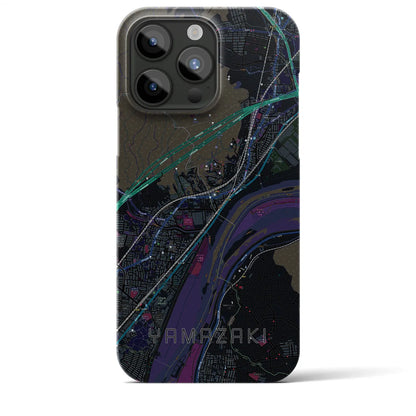 【山崎（京都府）】地図柄iPhoneケース（バックカバータイプ）