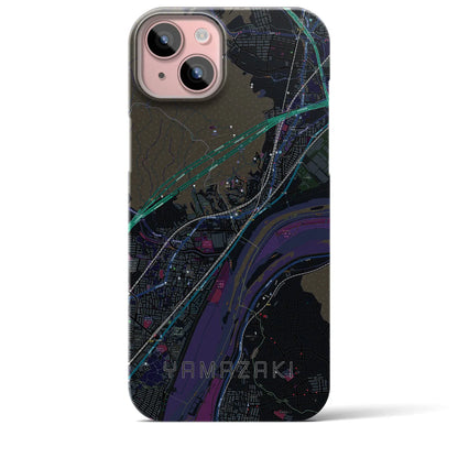 【山崎（京都府）】地図柄iPhoneケース（バックカバータイプ）