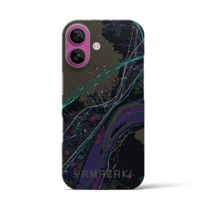 【山崎（京都府）】地図柄iPhoneケース（バックカバータイプ）