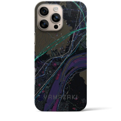 【山崎（京都府）】地図柄iPhoneケース（バックカバータイプ）