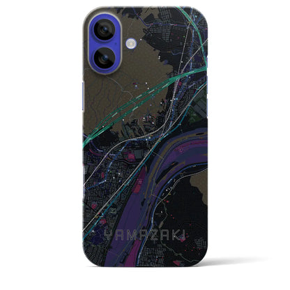 【山崎（京都府）】地図柄iPhoneケース（バックカバータイプ）