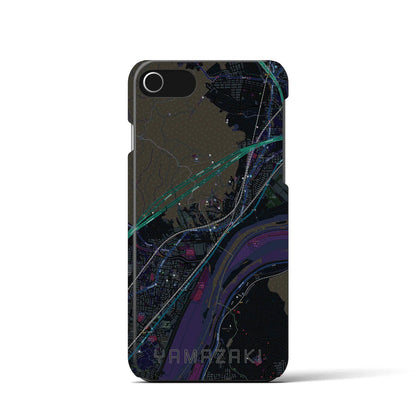 【山崎（京都府）】地図柄iPhoneケース（バックカバータイプ）