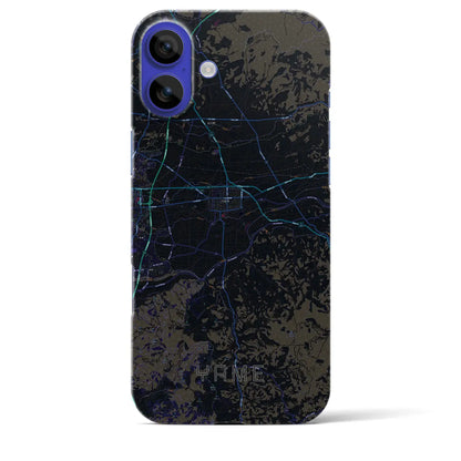 【八女（福岡県）】地図柄iPhoneケース（バックカバータイプ）