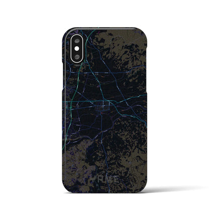 【八女（福岡県）】地図柄iPhoneケース（バックカバータイプ）