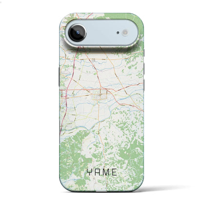 【八女（福岡県）】地図柄iPhoneケース（バックカバータイプ）