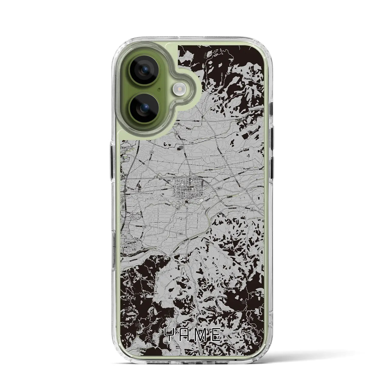 【八女（福岡県）】地図柄iPhoneケース（MagSafeタイプ）