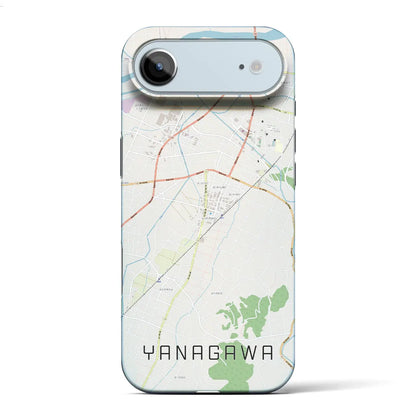 【梁川（福島県）】地図柄iPhoneケース（バックカバータイプ）