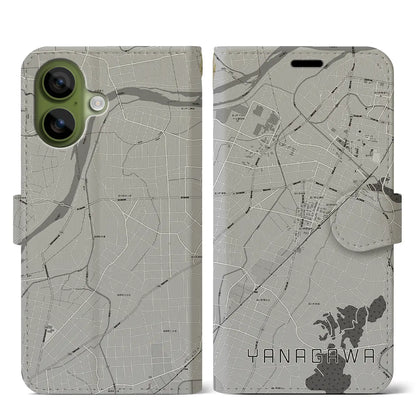 【梁川（福島県）】地図柄iPhoneケース（手帳タイプ）