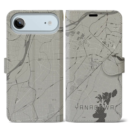 【梁川（福島県）】地図柄iPhoneケース（手帳タイプ）