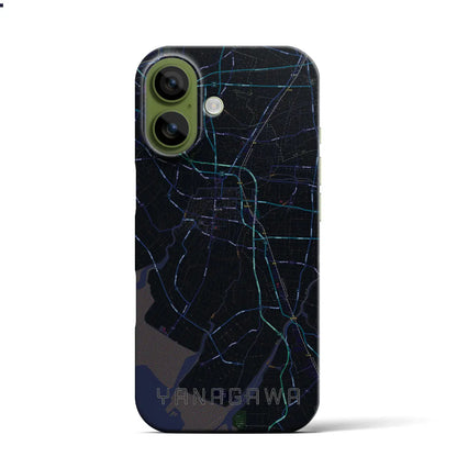 【柳川（福岡県）】地図柄iPhoneケース（バックカバータイプ）