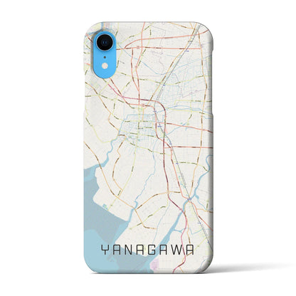 【柳川（福岡県）】地図柄iPhoneケース（バックカバータイプ）