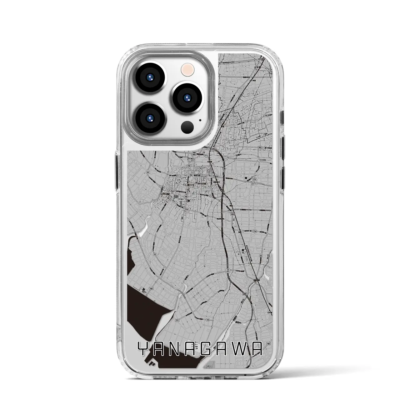 【柳川（福岡県）】地図柄iPhoneケース（MagSafeタイプ）