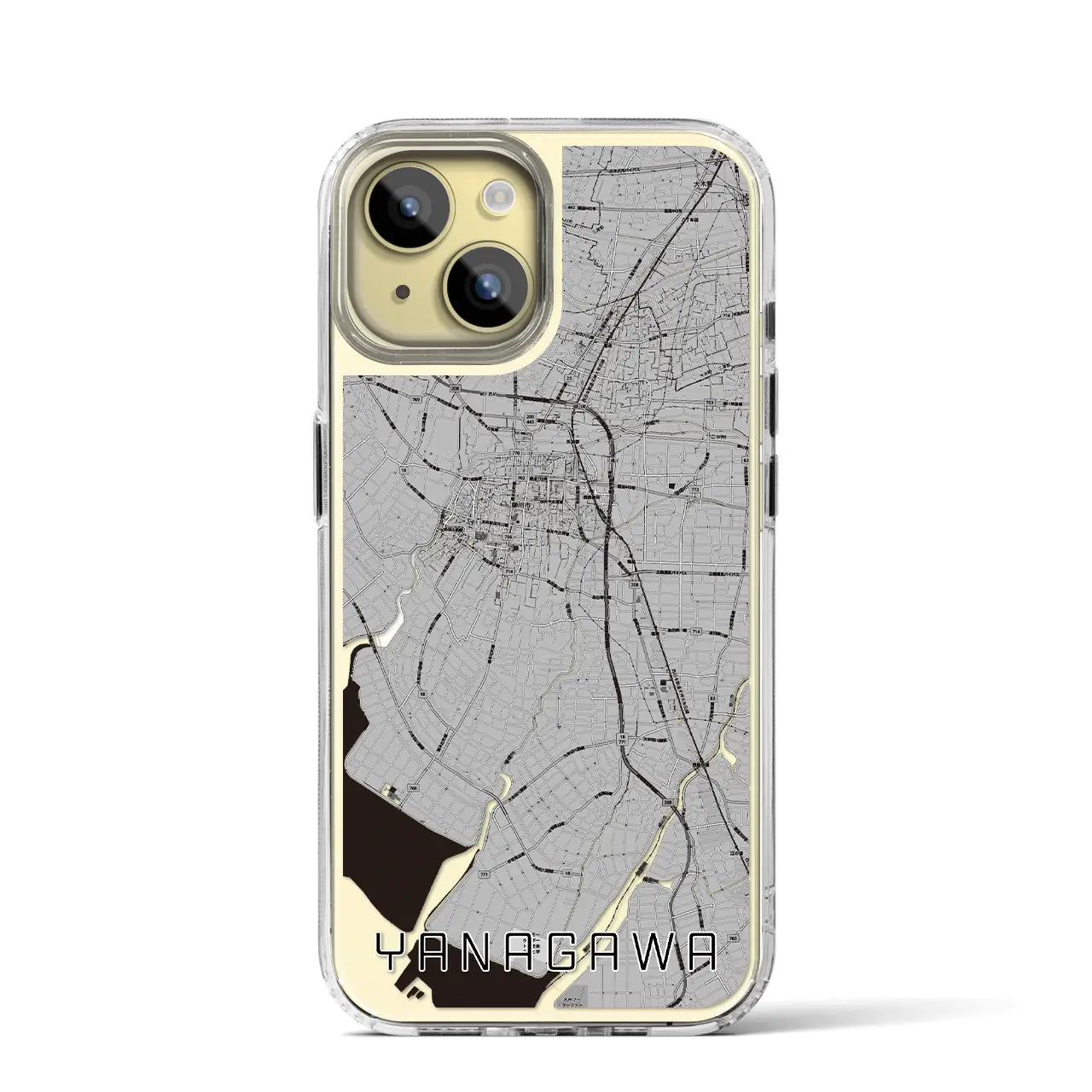 【柳川（福岡県）】地図柄iPhoneケース（MagSafeタイプ）