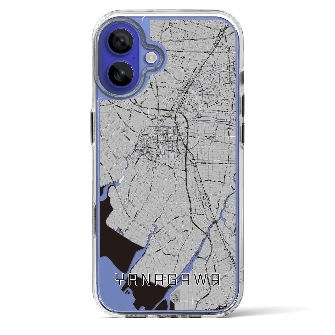 【柳川（福岡県）】地図柄iPhoneケース（MagSafeタイプ）