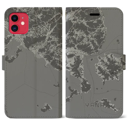 【柳井（山口県）】地図柄iPhoneケース（手帳タイプ）