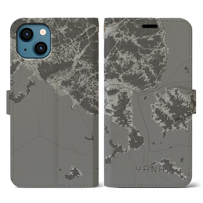 【柳井（山口県）】地図柄iPhoneケース（手帳タイプ）