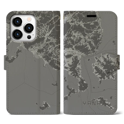 【柳井（山口県）】地図柄iPhoneケース（手帳タイプ）