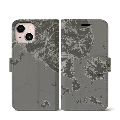 【柳井（山口県）】地図柄iPhoneケース（手帳タイプ）