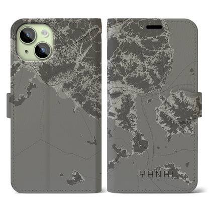 【柳井（山口県）】地図柄iPhoneケース（手帳タイプ）