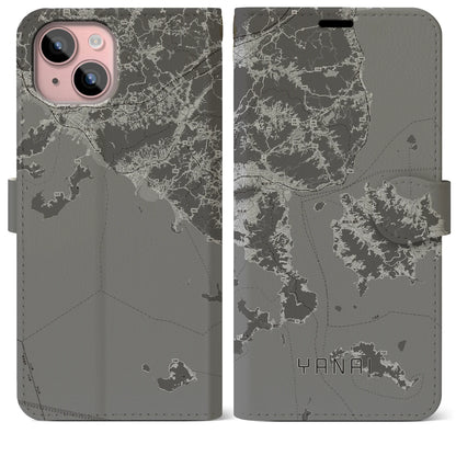 【柳井（山口県）】地図柄iPhoneケース（手帳タイプ）