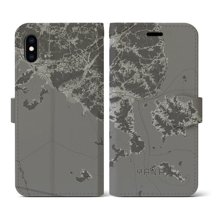 【柳井（山口県）】地図柄iPhoneケース（手帳タイプ）