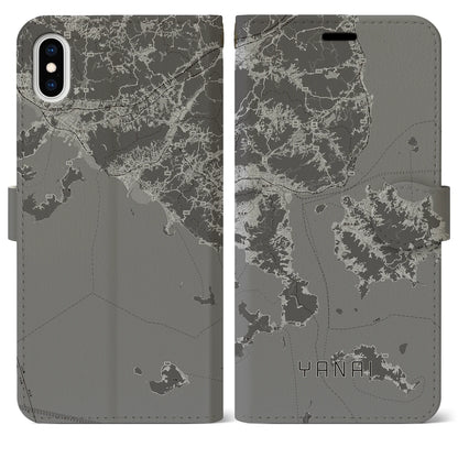 【柳井（山口県）】地図柄iPhoneケース（手帳タイプ）