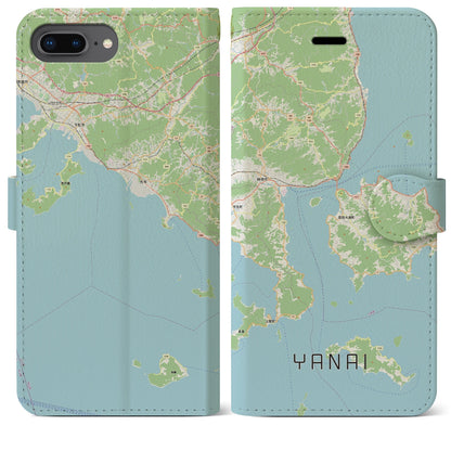 【柳井（山口県）】地図柄iPhoneケース（手帳タイプ）