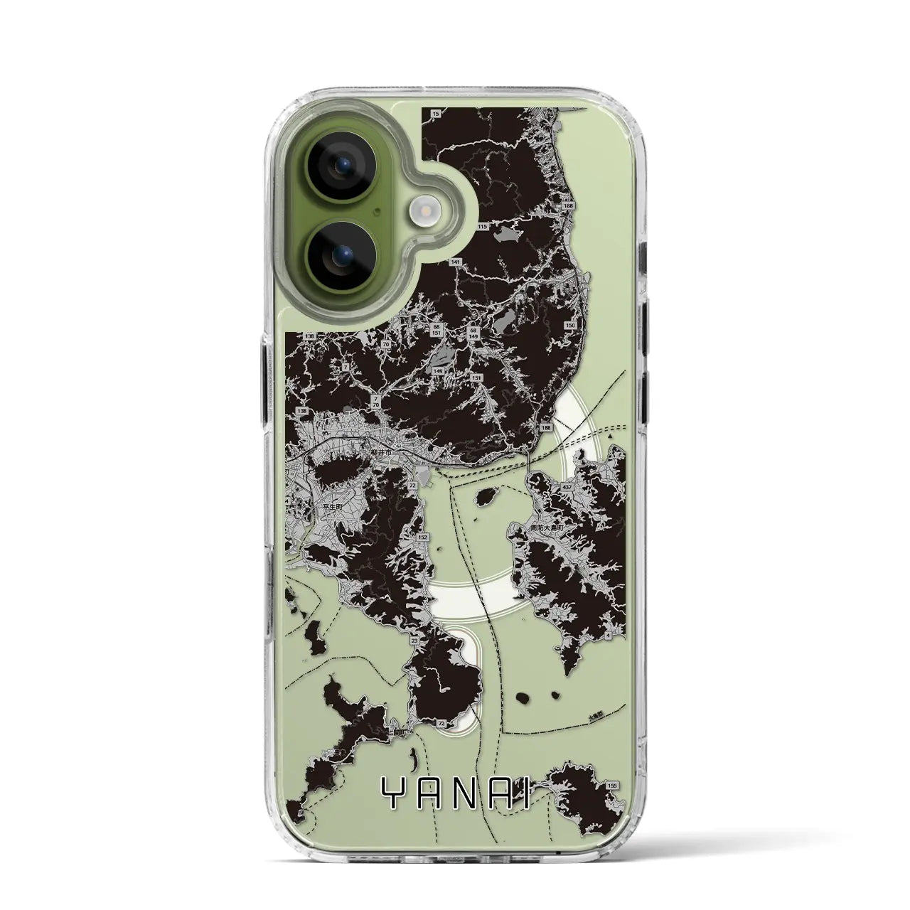 【柳井（山口県）】地図柄iPhoneケース（MagSafeタイプ）