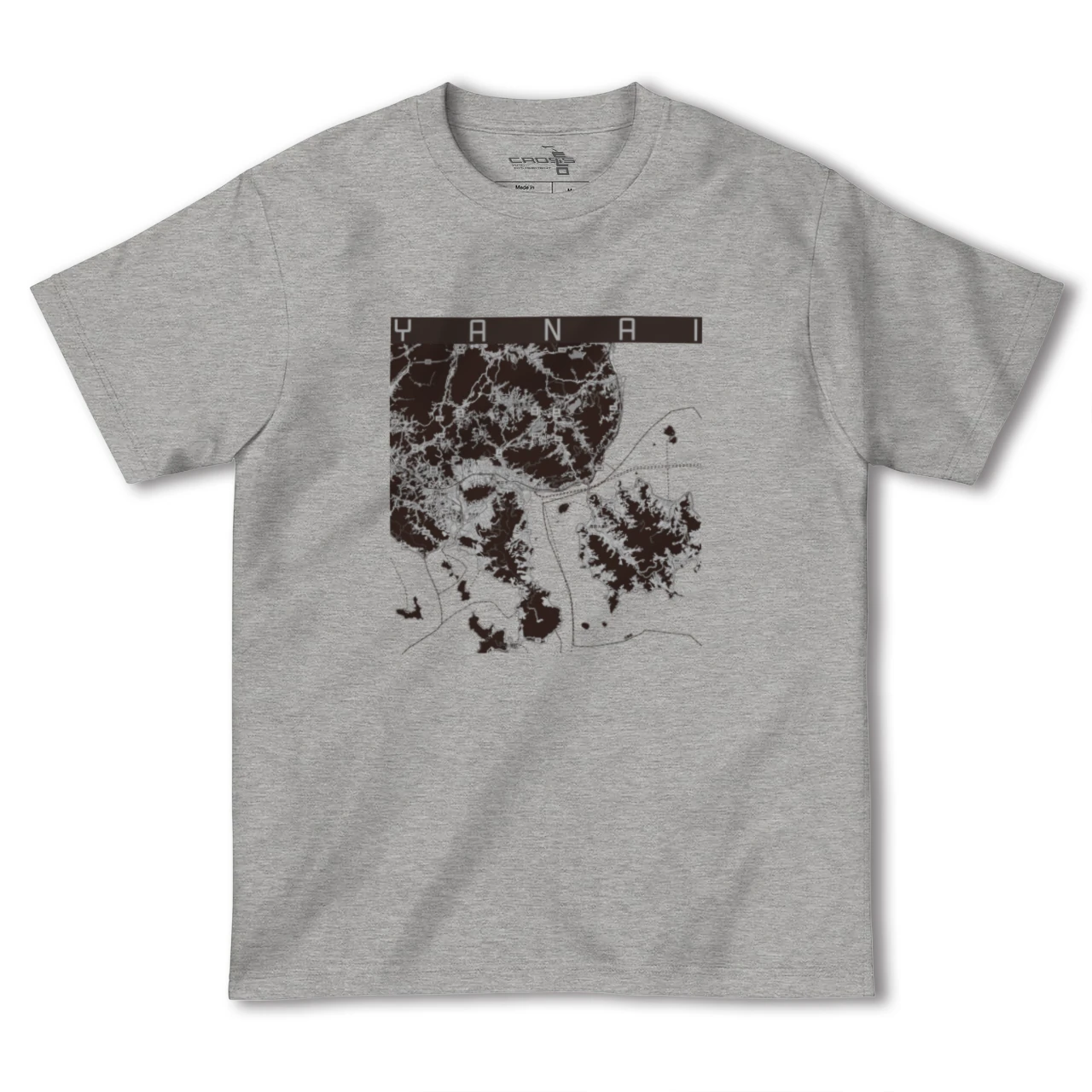 【柳井（山口県）】地図柄ヘビーウェイトTシャツ