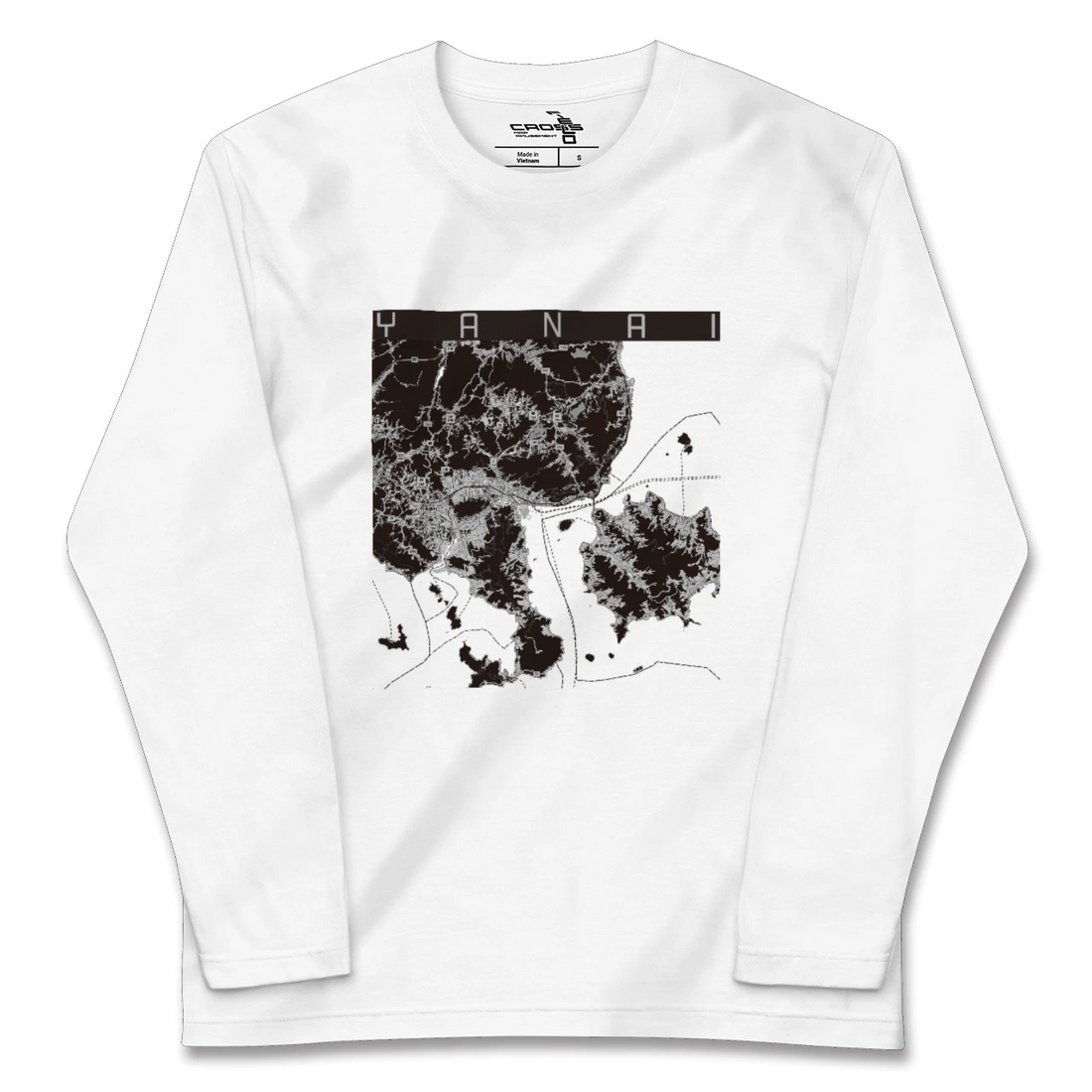 【柳井(山口県)】地図柄ロングスリーブTシャツ