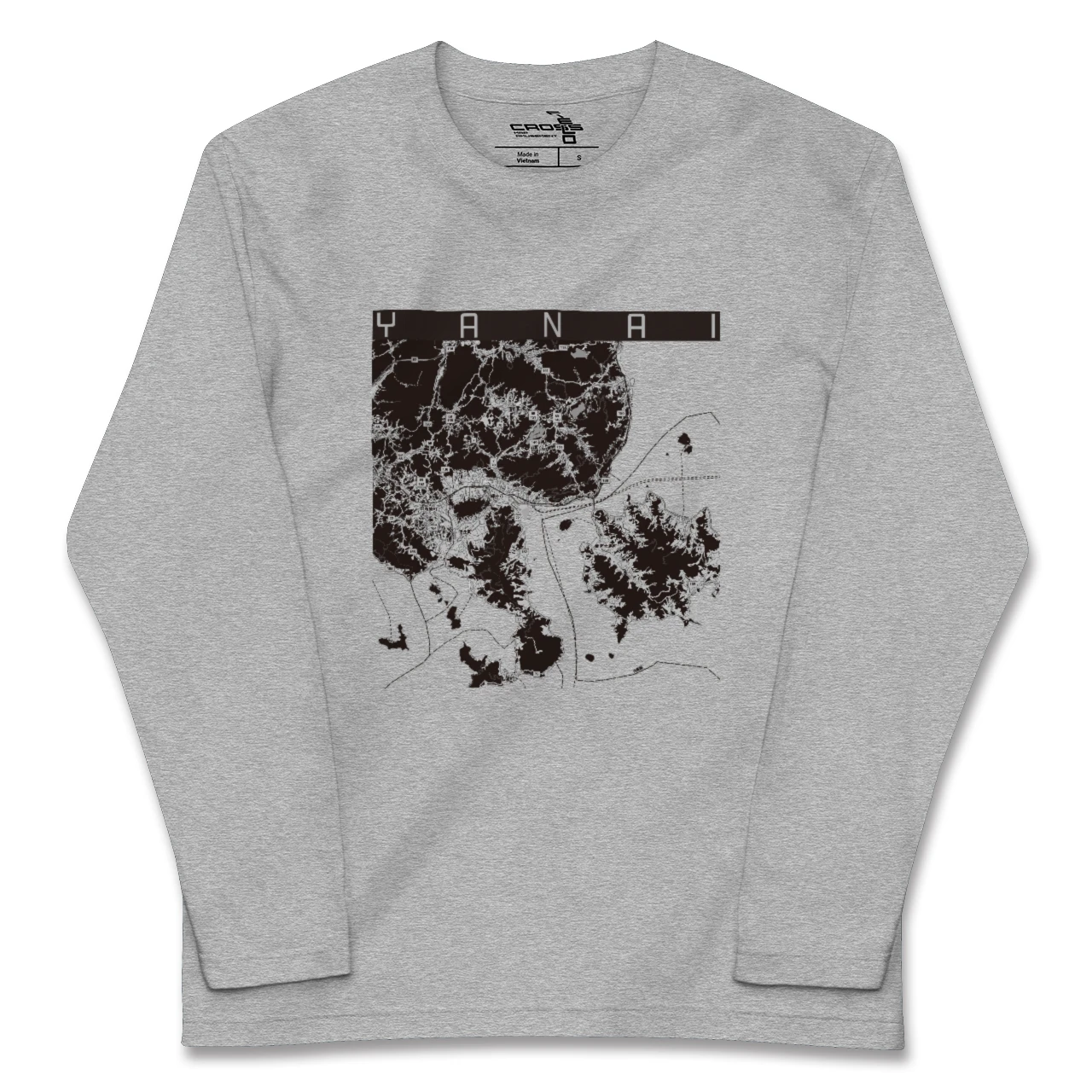 【柳井（山口県）】地図柄ロングスリーブTシャツ