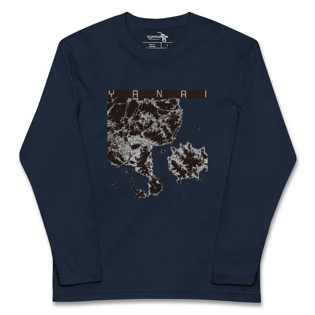 【柳井（山口県）】地図柄ロングスリーブTシャツ