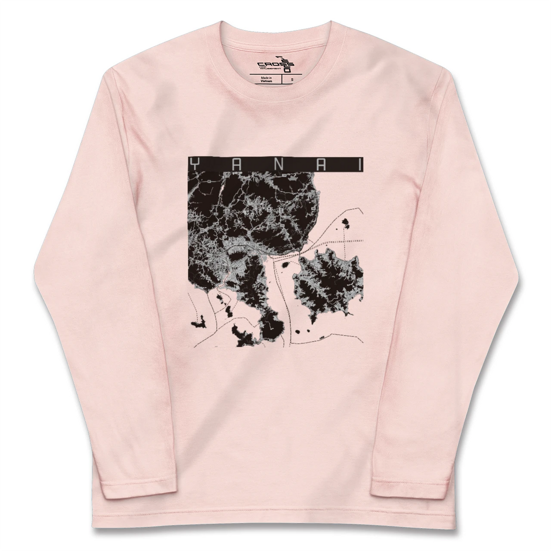 【柳井（山口県）】地図柄ロングスリーブTシャツ