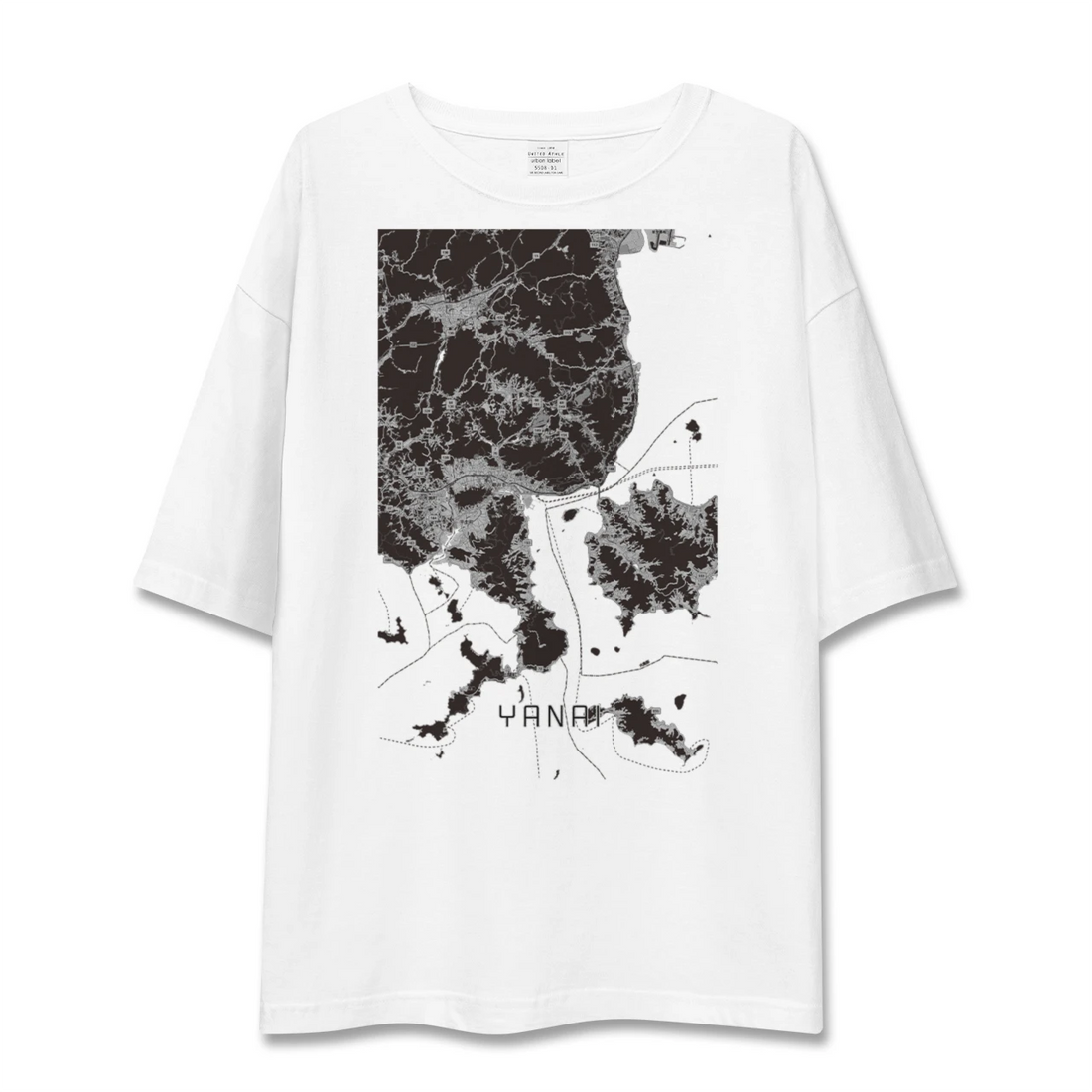 【柳井(山口県)】地図柄ビッグシルエットTシャツ
