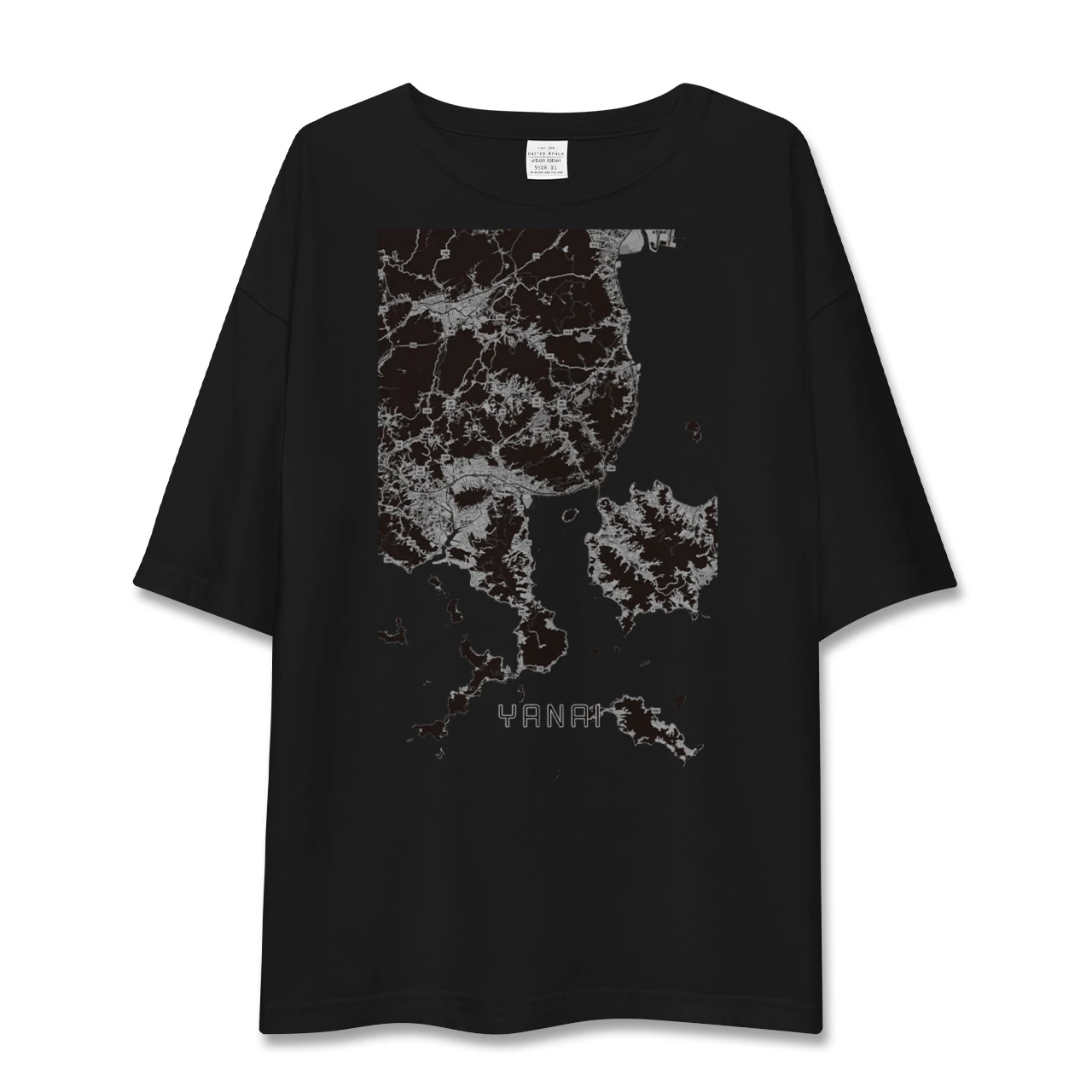【柳井（山口県）】地図柄ビッグシルエットTシャツ