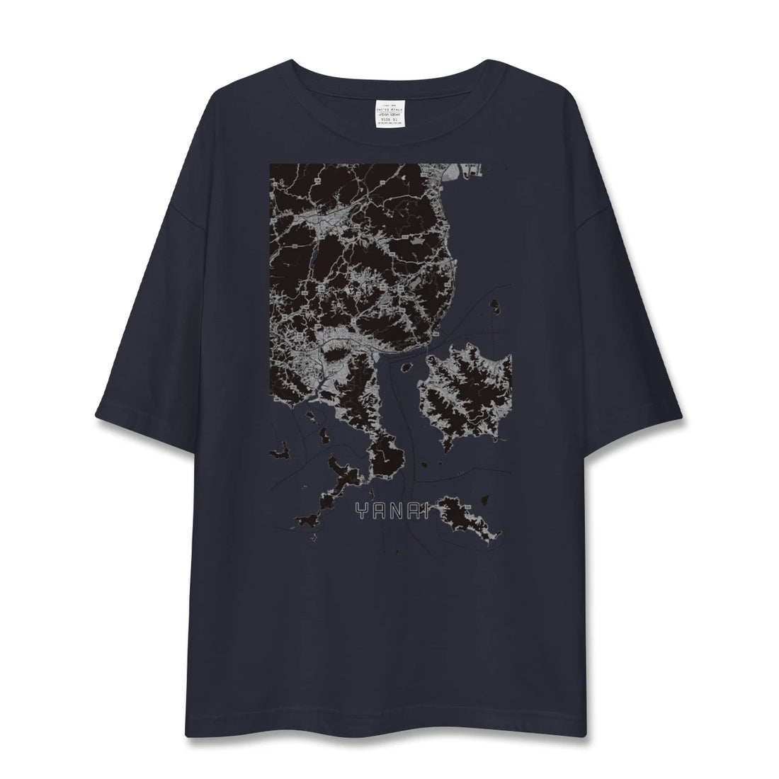 【柳井（山口県）】地図柄ビッグシルエットTシャツ