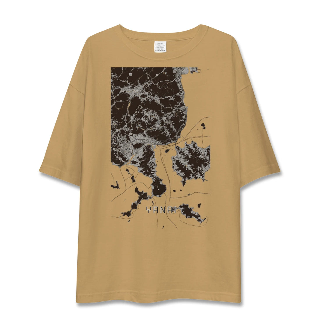 【柳井（山口県）】地図柄ビッグシルエットTシャツ