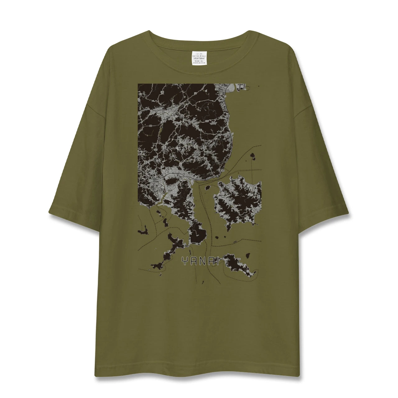 【柳井（山口県）】地図柄ビッグシルエットTシャツ