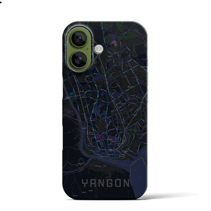 【ヤンゴン（ミャンマー）】地図柄iPhoneケース（バックカバータイプ）