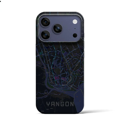 【ヤンゴン（ミャンマー）】地図柄iPhoneケース（バックカバータイプ）