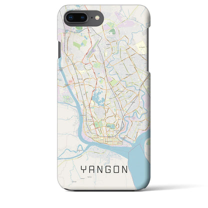【ヤンゴン（ミャンマー）】地図柄iPhoneケース（バックカバータイプ）