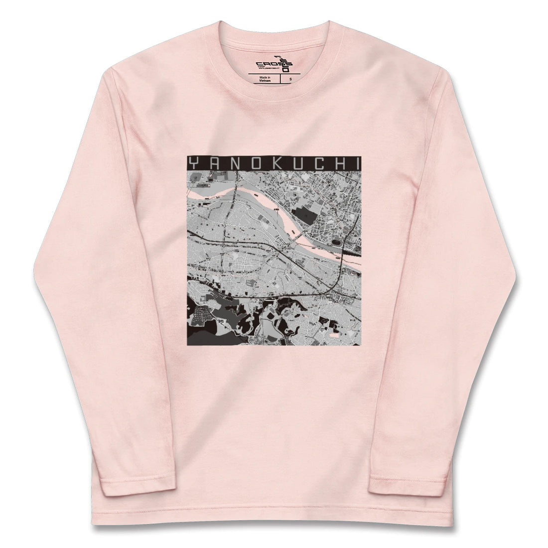 【矢野口（東京都）】地図柄ロングスリーブTシャツ