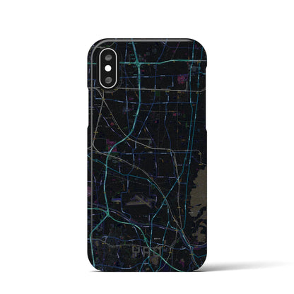 【八尾（大阪府）】地図柄iPhoneケース（バックカバータイプ）