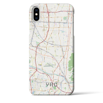 【八尾（大阪府）】地図柄iPhoneケース（バックカバータイプ）